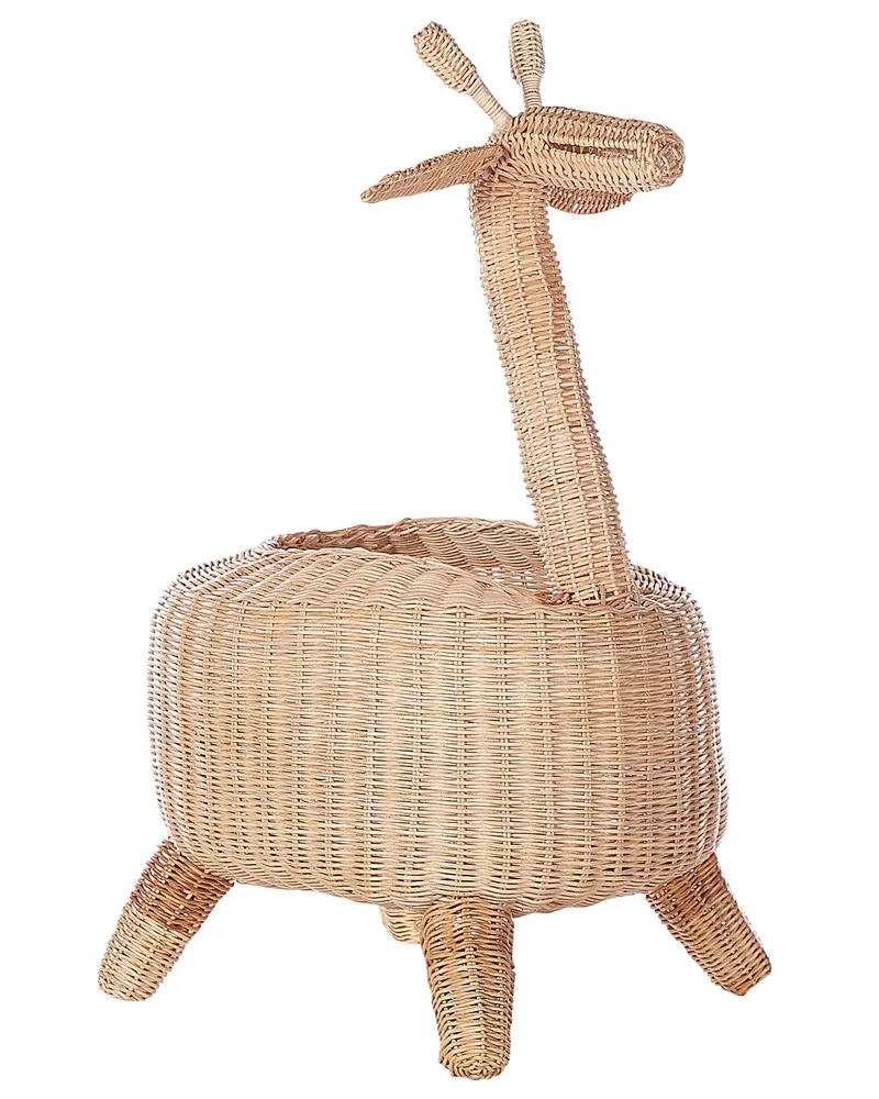 Rattan Giraffe Basket Light HAINAN com Adesivo de Montagem