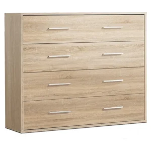 Cômoda 4 Gavetas 80X90X35 Cambriano-Branco