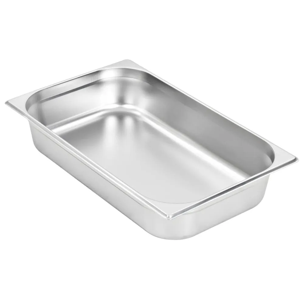 Recipientes gastronorm 4 pcs GN 1/1 100 mm ço inoxidável