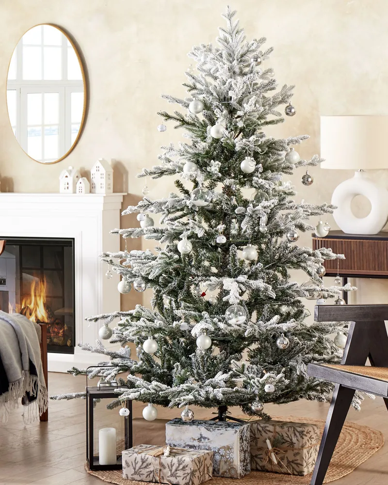 Snowy Christmas Tree 180 cm Branco BRISCO