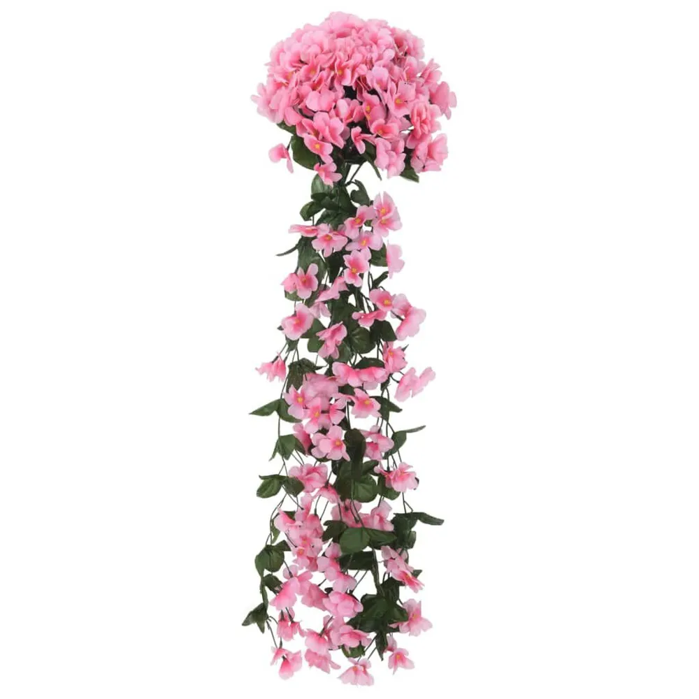 Guirlanda de Pinheiro Natural Grinaldas de flores de Natal 3 pcs 85 cm rosa