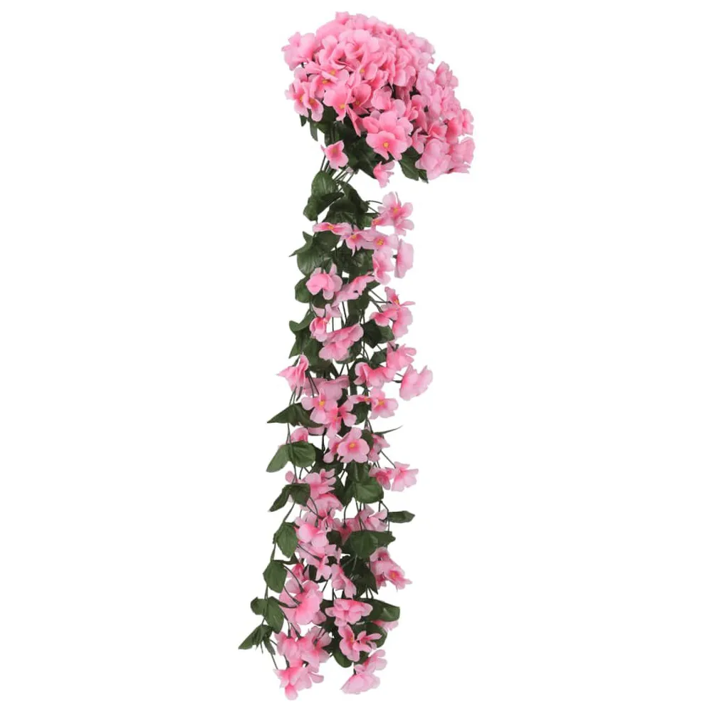 Guirlanda de Pinheiro Natural Grinaldas de flores de Natal 3 pcs 85 cm rosa