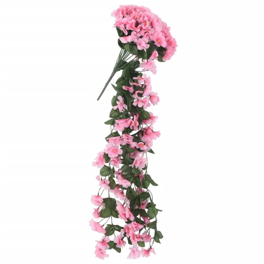 Guirlanda de Pinheiro Natural Grinaldas de flores de Natal 3 pcs 85 cm rosa