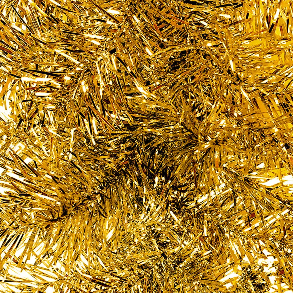 Premium Artesanal Grinalda de Natal com luzes LED 5 m dourado