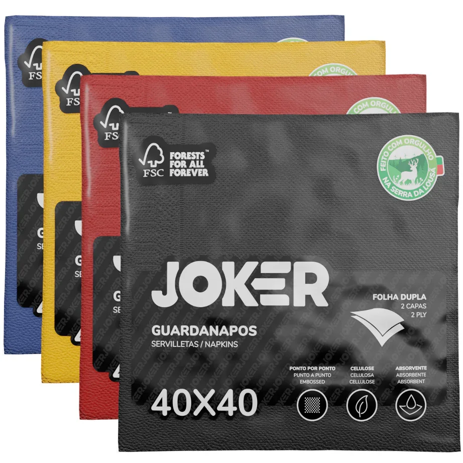 Capas para Bancada GUARDANAPO SALMÃO 40x40 PPP | JOKER