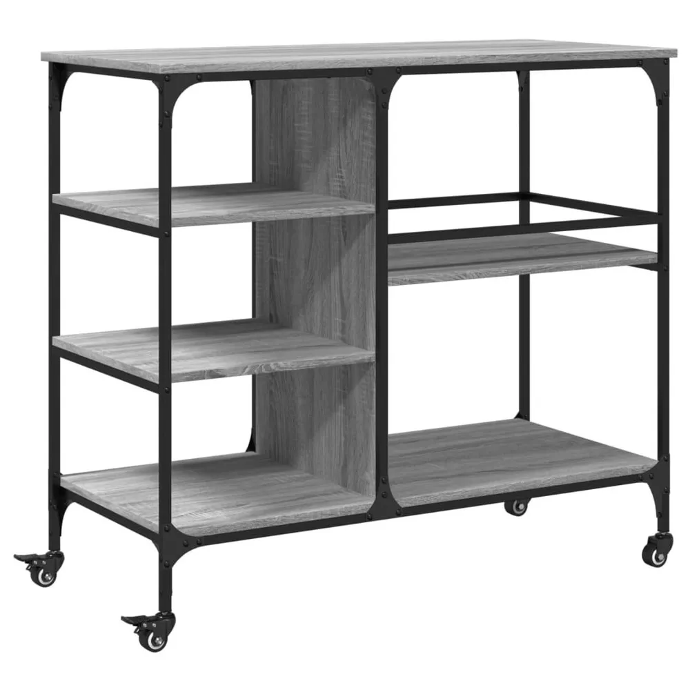 Carrinho de cozinha 100x45x89,5 cm deriv. madeira cinza sonoma Dimensões 180x90cm