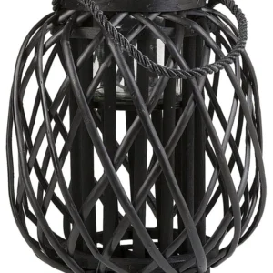 Lantern MAURITIUS Wood Negro | Entrega Rápida