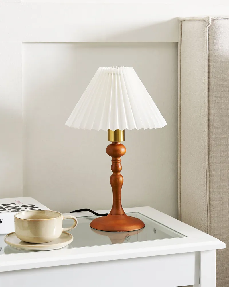 Wooden Table Lamp Dark COOKS