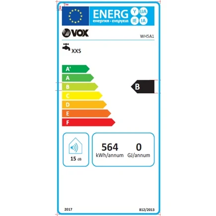 Termoacumulador Vox WH5A1 | 5L, 1500W, Classe B