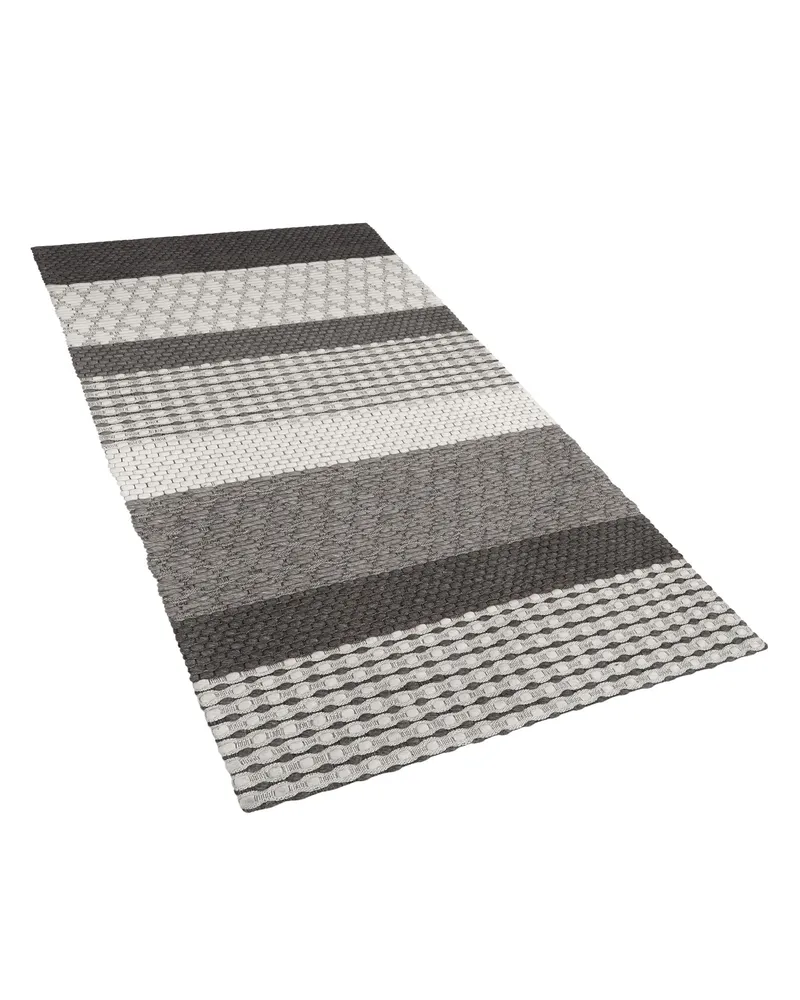 Wool Area Rug 80 x 150 cm Grey AKKAYA