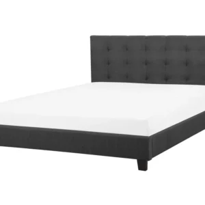 Fronha de Linho Fabric EU King Size Bed Grey LA ROCHELLE