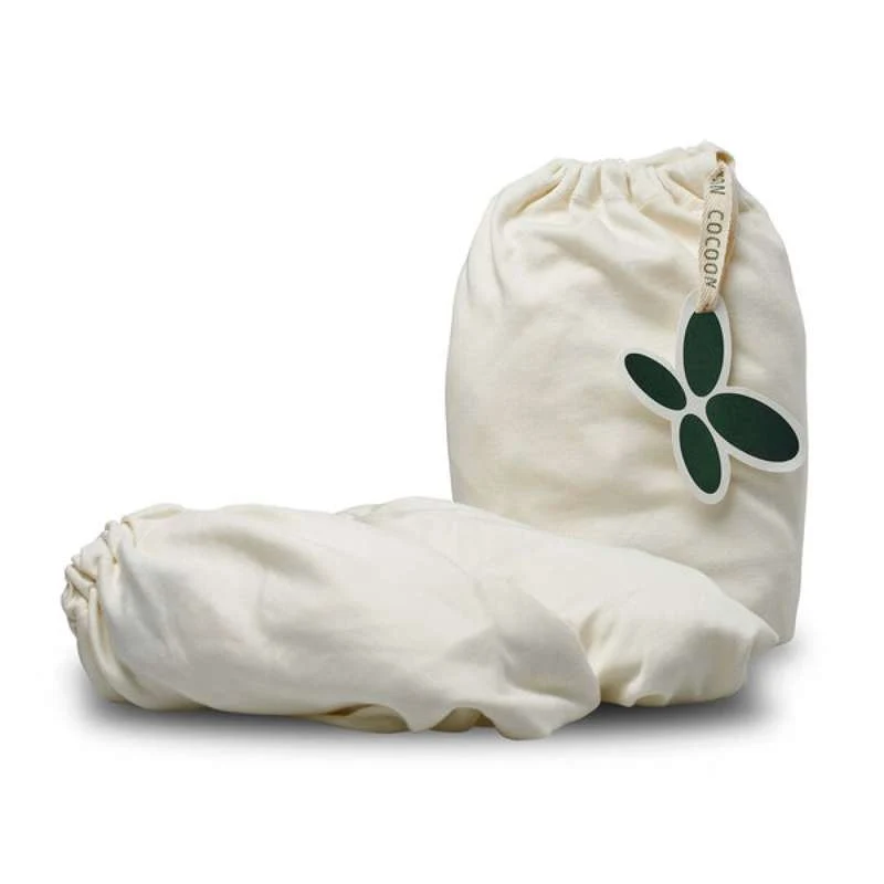 Cocoon Company Lençol para Cama infantil - Natural - 70x160 para Crianças