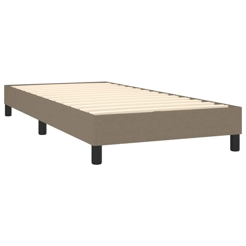 Cama com molasemcolchão 90x190 cm tecido castanho-acinzentado compatible Travesseiro 50x70