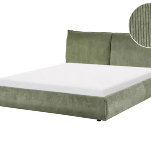 Corduroy EU King Size Bed Jade VINAY
