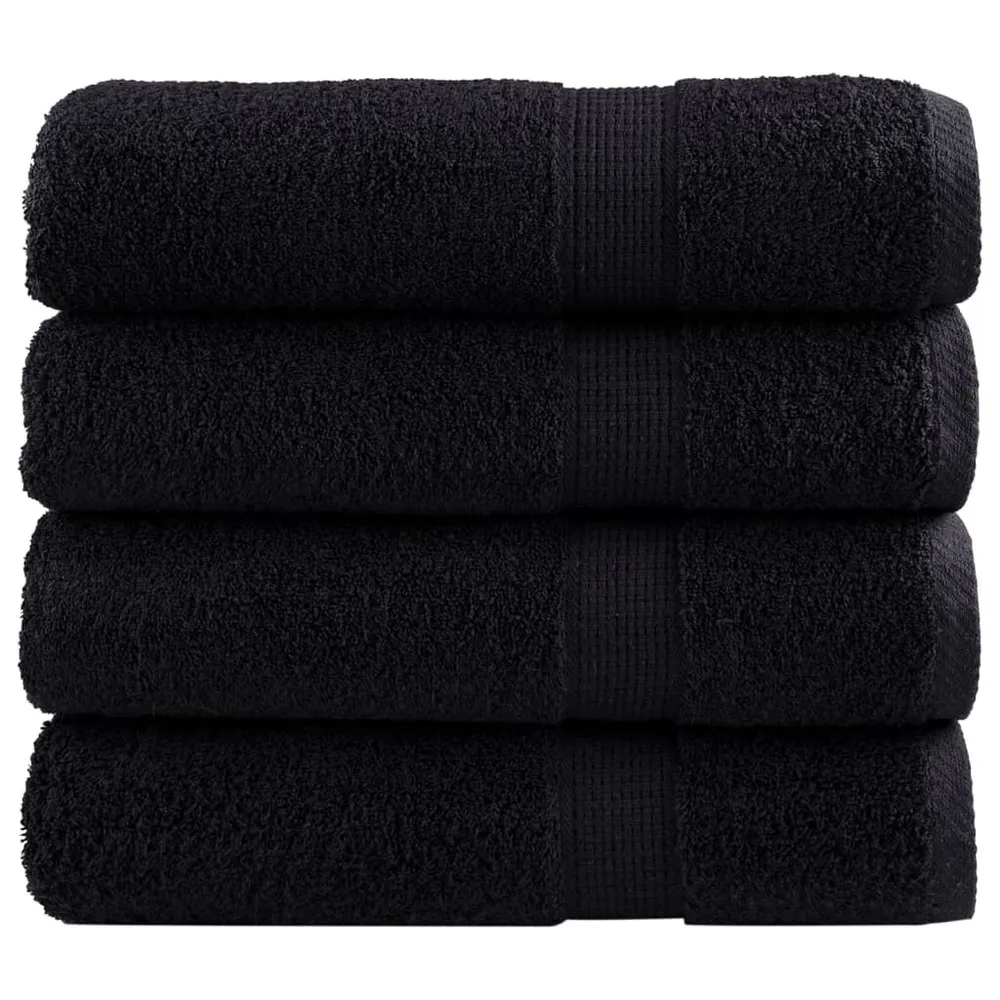 Conjunto Completo de Toalhas Toalhas de banho seleto SOLUND 4 pcs 100x150 cm 600 gsm verde