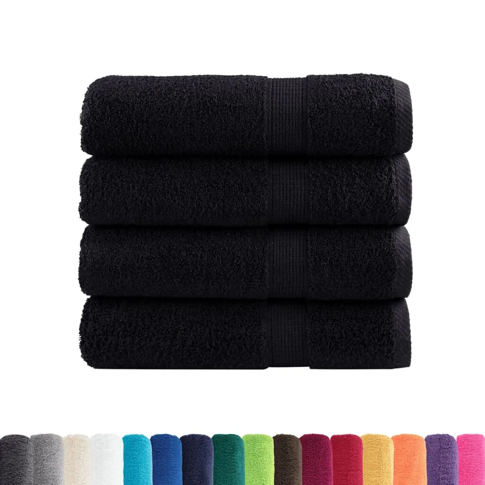 Conjunto Completo de Toalhas Toalhas de banho seleto SOLUND 4 pcs 100x150 cm 600 gsm verde