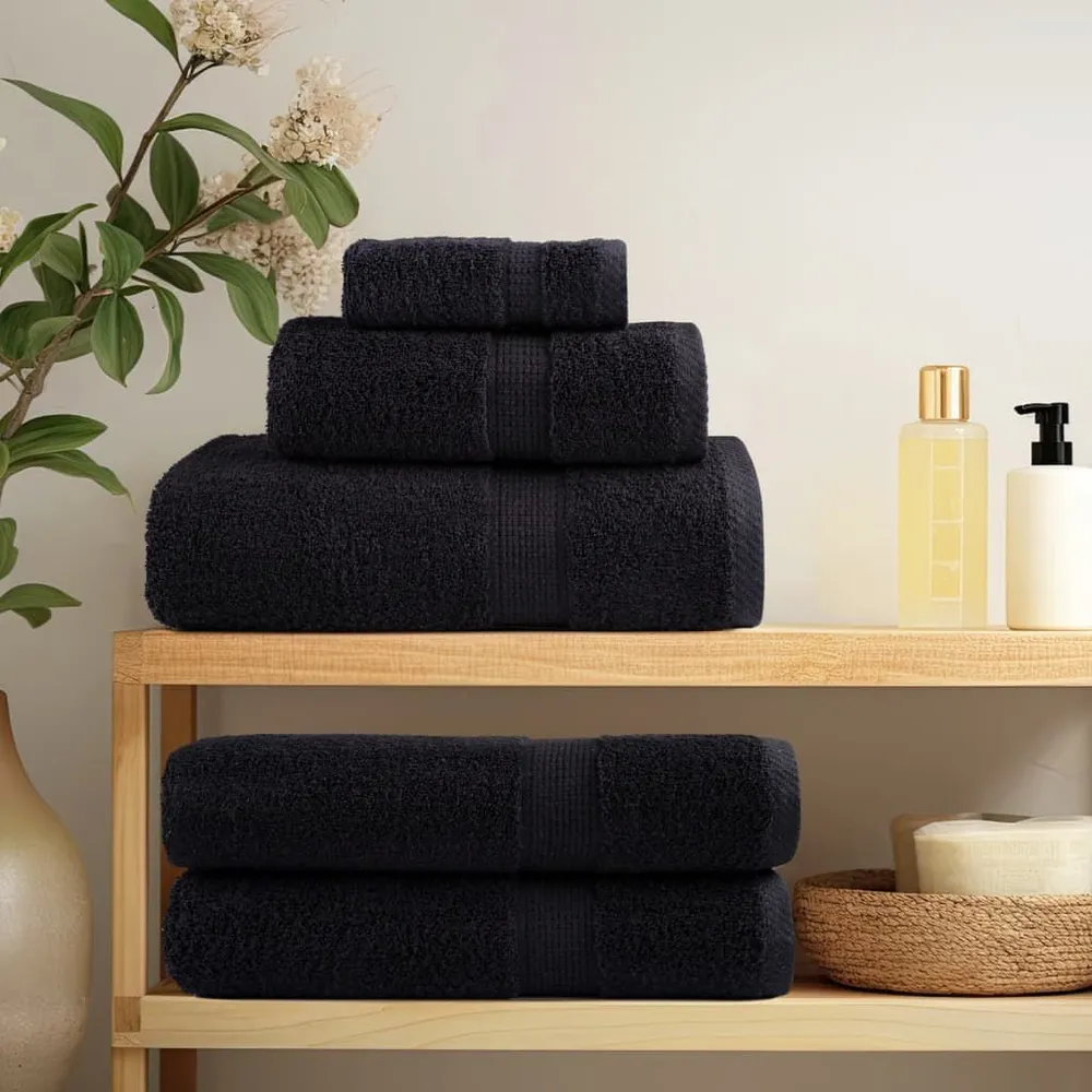 Conjunto Completo de Toalhas Toalhas de banho seleto SOLUND 4 pcs 100x150 cm 600 gsm verde
