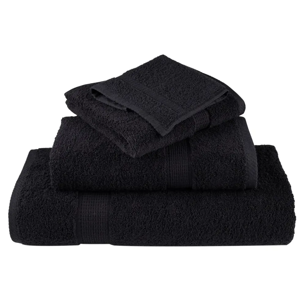 Conjunto Completo de Toalhas Toalhas de banho seleto SOLUND 4 pcs 100x150 cm 600 gsm verde