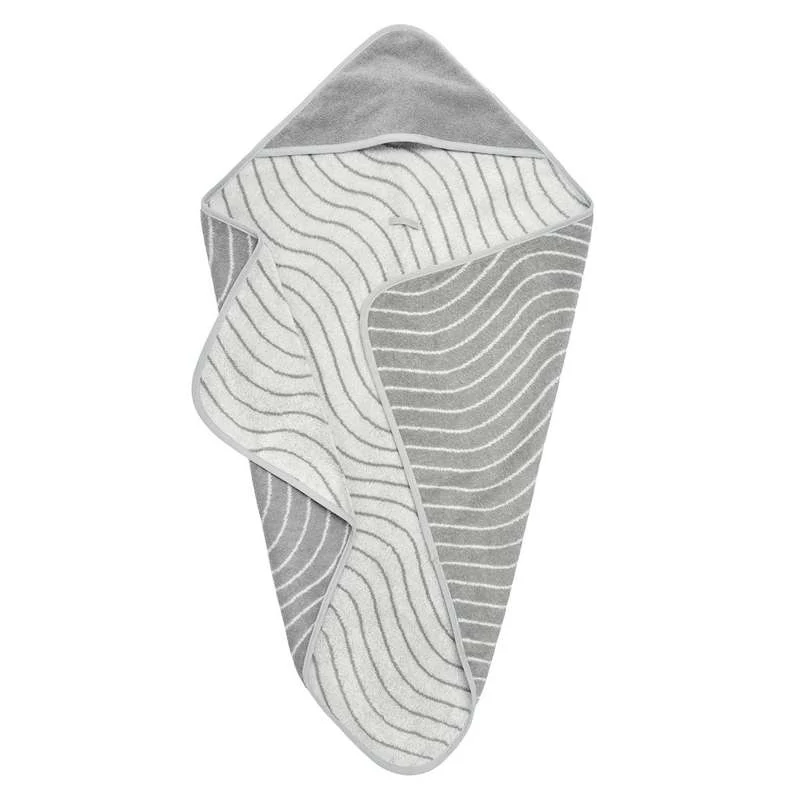 Jogo de Toalhas Leander Hoodie - Woodland - Sem agrotóxicos - Cinza Fresco
