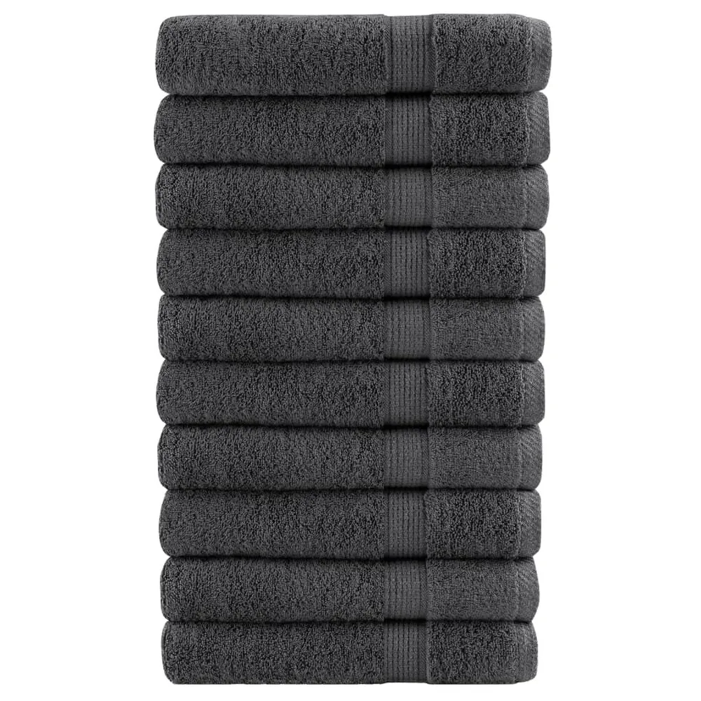 Jogo de Toalhas Toalhas sauna prime SOLUND 10pcs 80x200cm 600gsm antracite