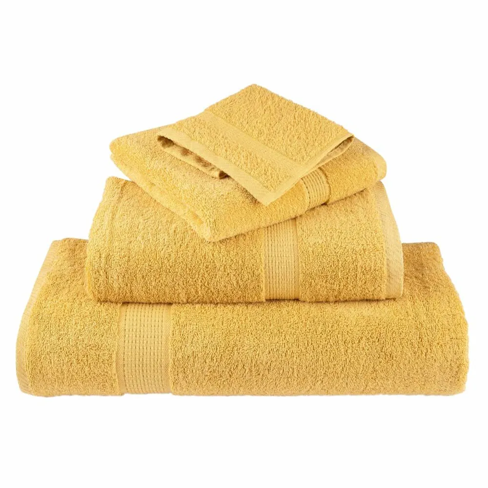 Toalhas de banho diferenciado SOLUND 4pcs 100x150cm 600gsm dourado para Família