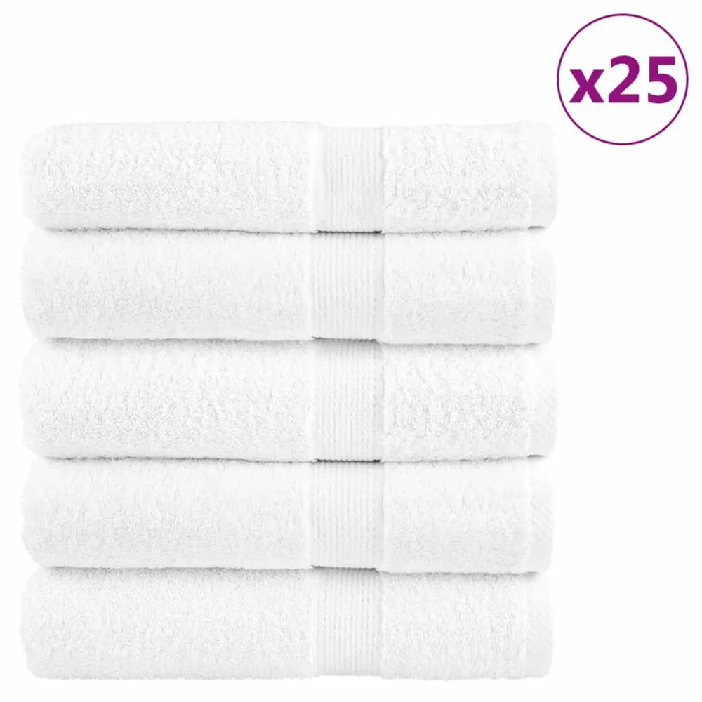 Toalhas de banho privilegiado SOLUND 25pcs 100x150cm 600 gsm branco para Família