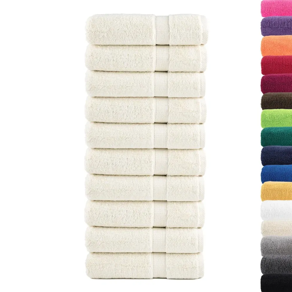Toalhas de banho valorizado SOLUND 10pcs 100x150 cm 600 gsm verde com Alta Absorção