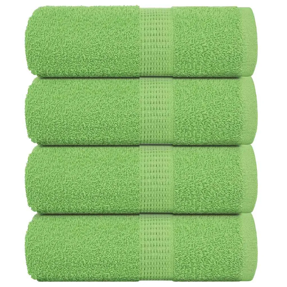 Toalhas de bidé 4pcs 30x50cm 360 gsm 100% algodão verde maç - Toalha de Banho de Alta Qualidade