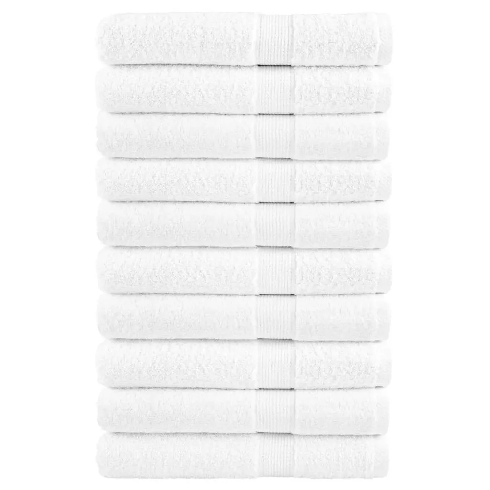 Toalhas premium SOLUND 10 pcs 100x200 cm 600 gsm branco