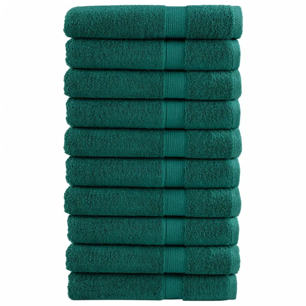 Toalhas premium SOLUND 10 pcs 100x200 cm 600 gsm verde