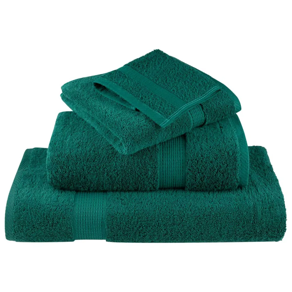 Toalhas premium SOLUND 10 pcs 100x200 cm 600 gsm verde