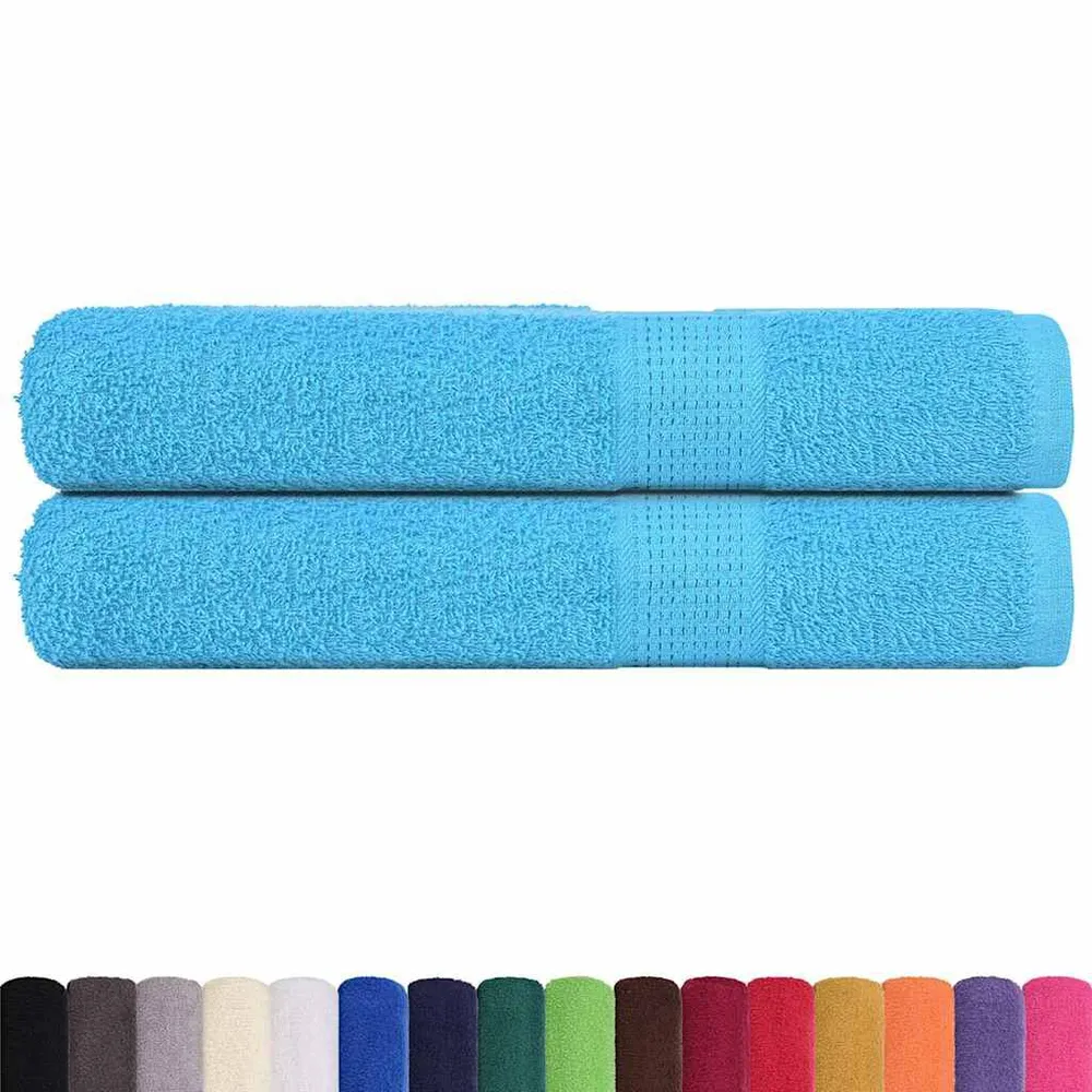 Toalhas de sauna 2 pcs 80x200 cm 360 gsm 100% algodão turquesa para Presente de Casamento