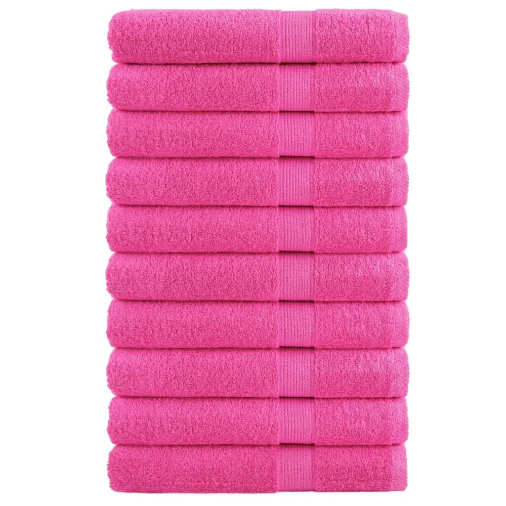 Toalhas de sauna top SOLUND 10 pcs 80x200 cm 600 gsm rosa para Spa e Piscina