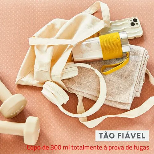 Forno Elétrico de Bancada Liquidificadora Portátil Moulinex LM1C0210 | 300ml - Amarelo