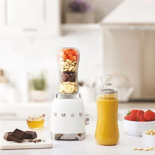 Portátil Liquidificador Smeg PBF01WHEU Anni 50 - Branco com Garantia de 2 Anos
