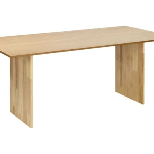 Mesa de jantar castanha clara 180 x 90 cm MOORA para Festas de Aniversário