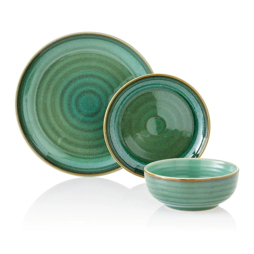 Prato Sobremesa 19cm Verde Marvão