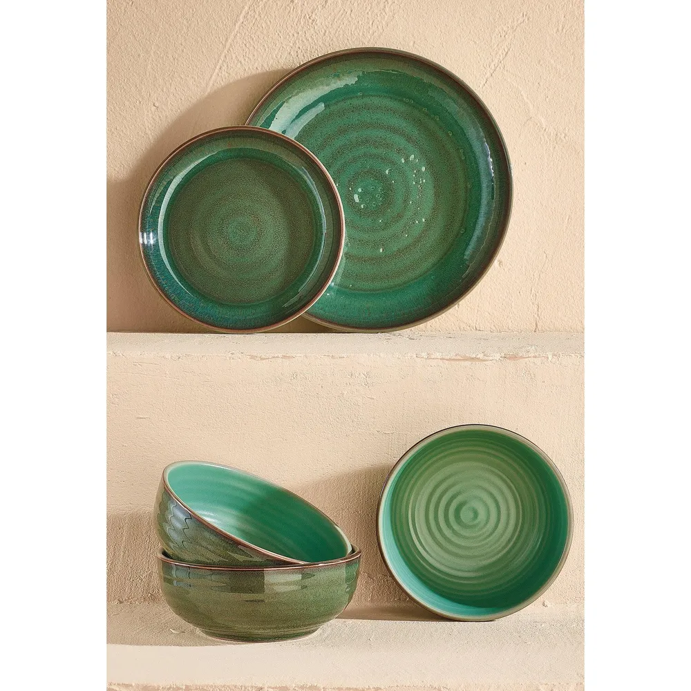 Prato Sobremesa 19cm Verde Marvão