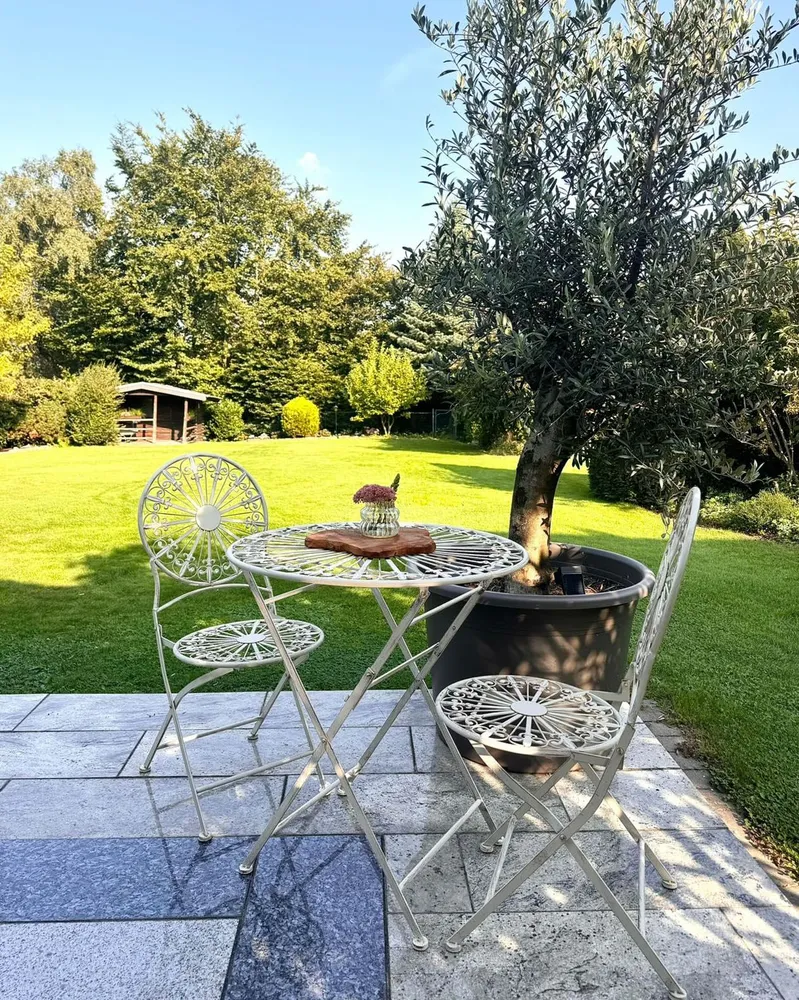 Round Table Folding Table Coffee Table Iron Marfim SCAFA