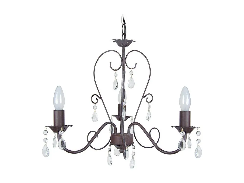Lustre TOSEL PAMPILLES C lâmpada decorativa braço claro D52 x H67 cm
