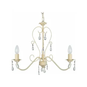 Lustre TOSEL PAMPILLES vidro braço claro D55 x H90 cm