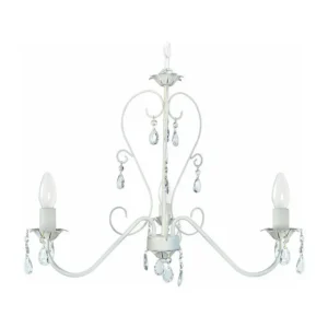 Lustre TOSEL PAMPILLES vidro braço claro D55 x H90 cm