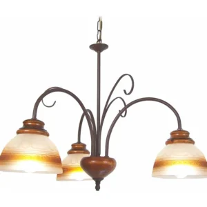 Lustre TOSEL PAYS DE L'ADOUR vidro braço cetim D60 x H90 cm