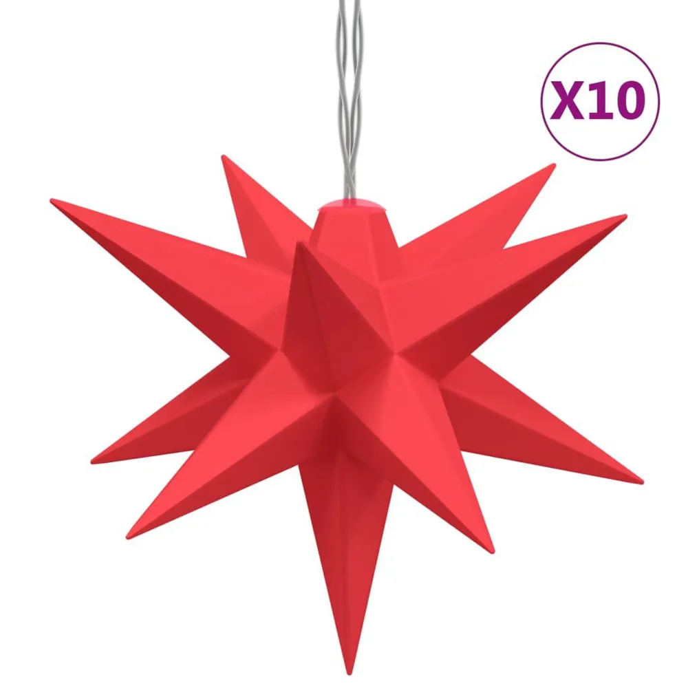 Fio de Luzes LED Brancas Luzes de Natal 10 LEDs 10 cm vermelho