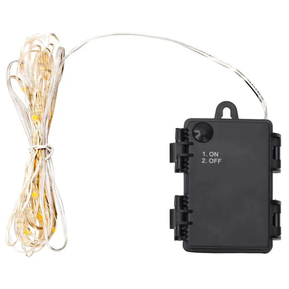 Cordão de luz com 66 LEDs e ventilador 660 cm vidaXL