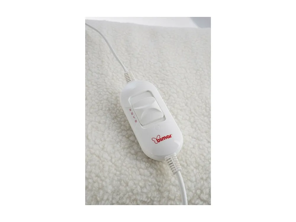 Aquecedor de Cama Elétrico Sun, Branco, 150x1x80 cm, BIMAR com Fecho
