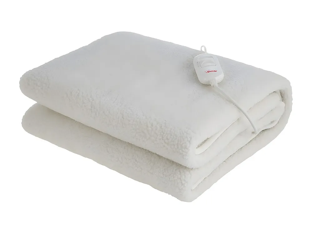 Aquecedor de Cama Elétrico Sun, Branco, 150x1x80 cm, BIMAR com Fecho