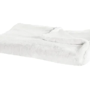 Cobertor de Microfibra Manta CHAAB 200 x 220 cm Branco creme
