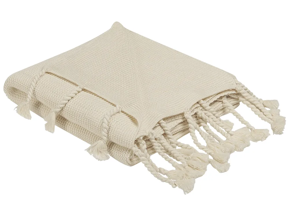 Manta NAZILLI Algodão 125 x 150 cm Creme para Crianças