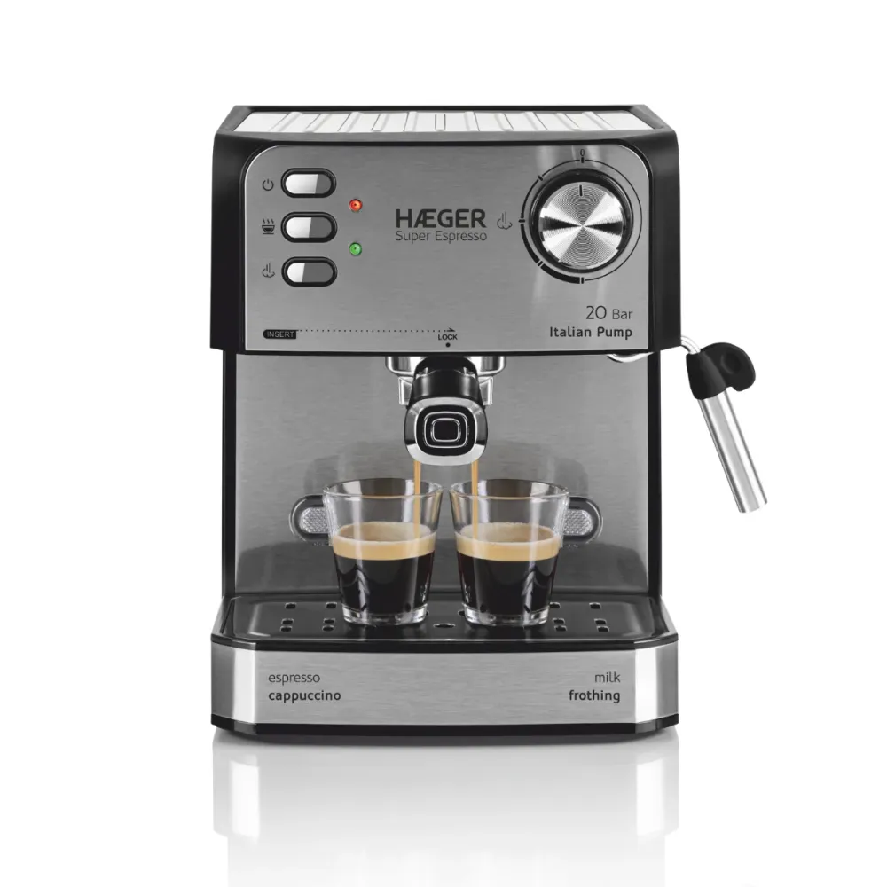 Máquina de Café Expresso Haeger Super Espresso | 20 Bar, 1,6L